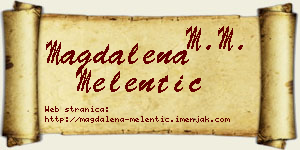 Magdalena Melentić vizit kartica